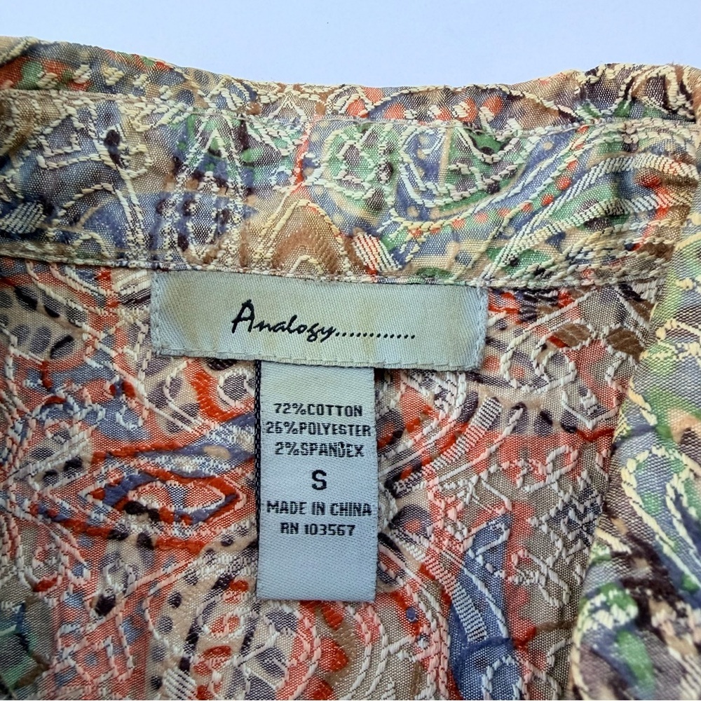 Woman’s Analogy Brand Textured Jacket Size Small - Picture 7 of 7